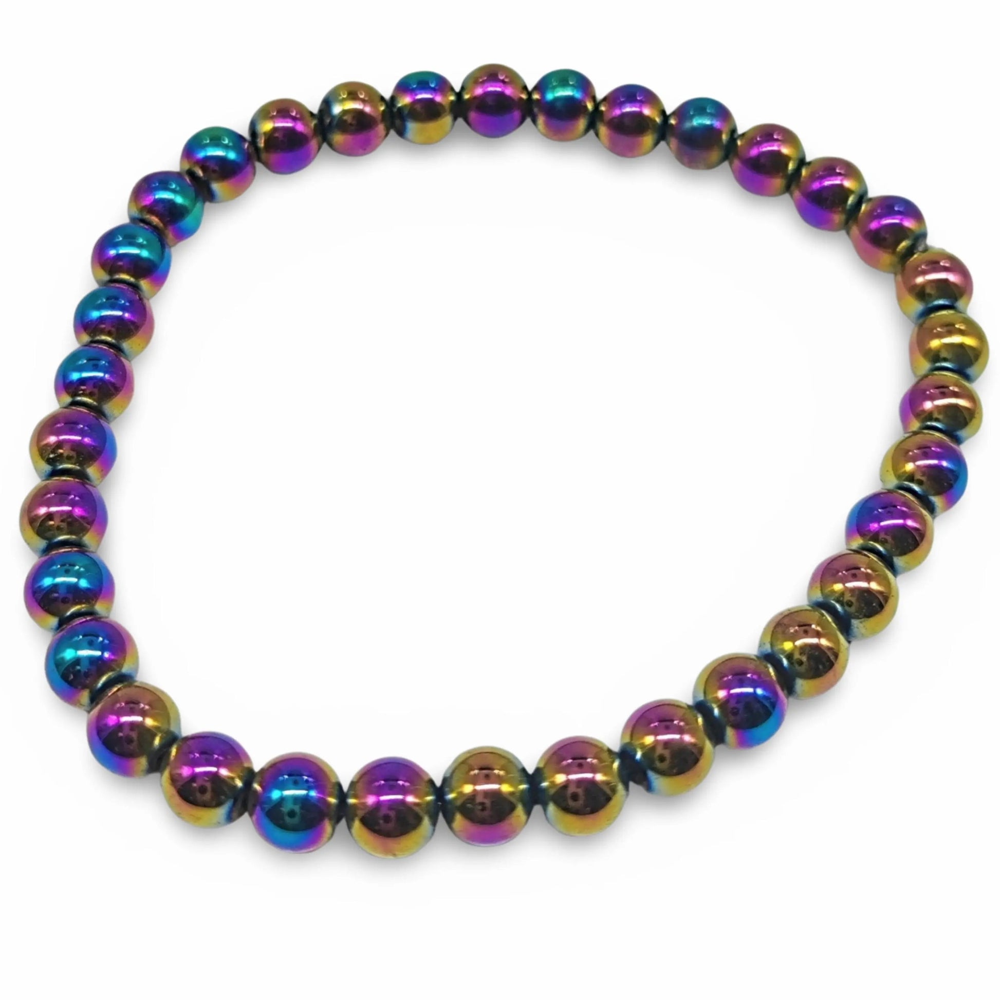 Bracelet - Rainbow Hematite - 6mm