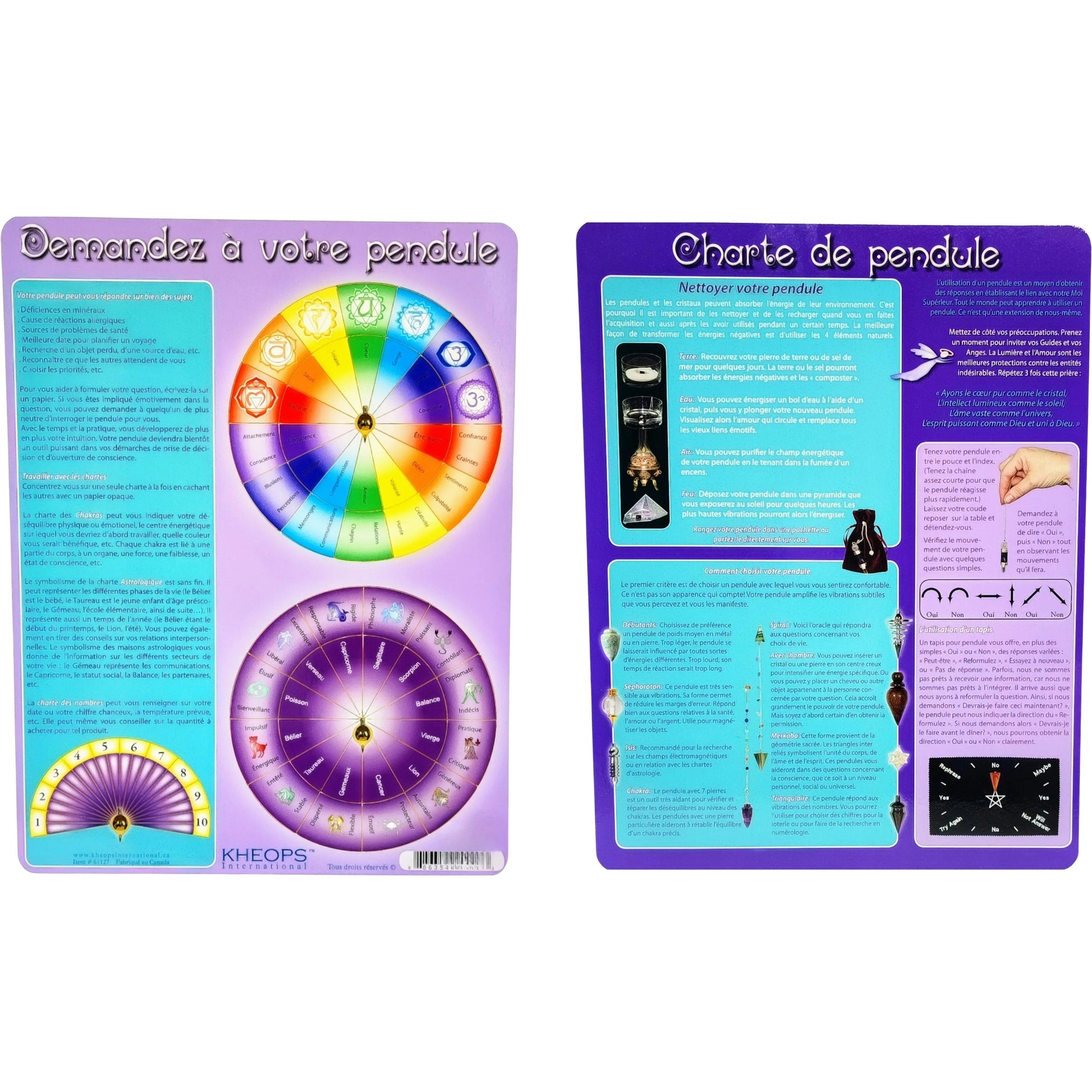 Descriptive Charts - Pendulum French