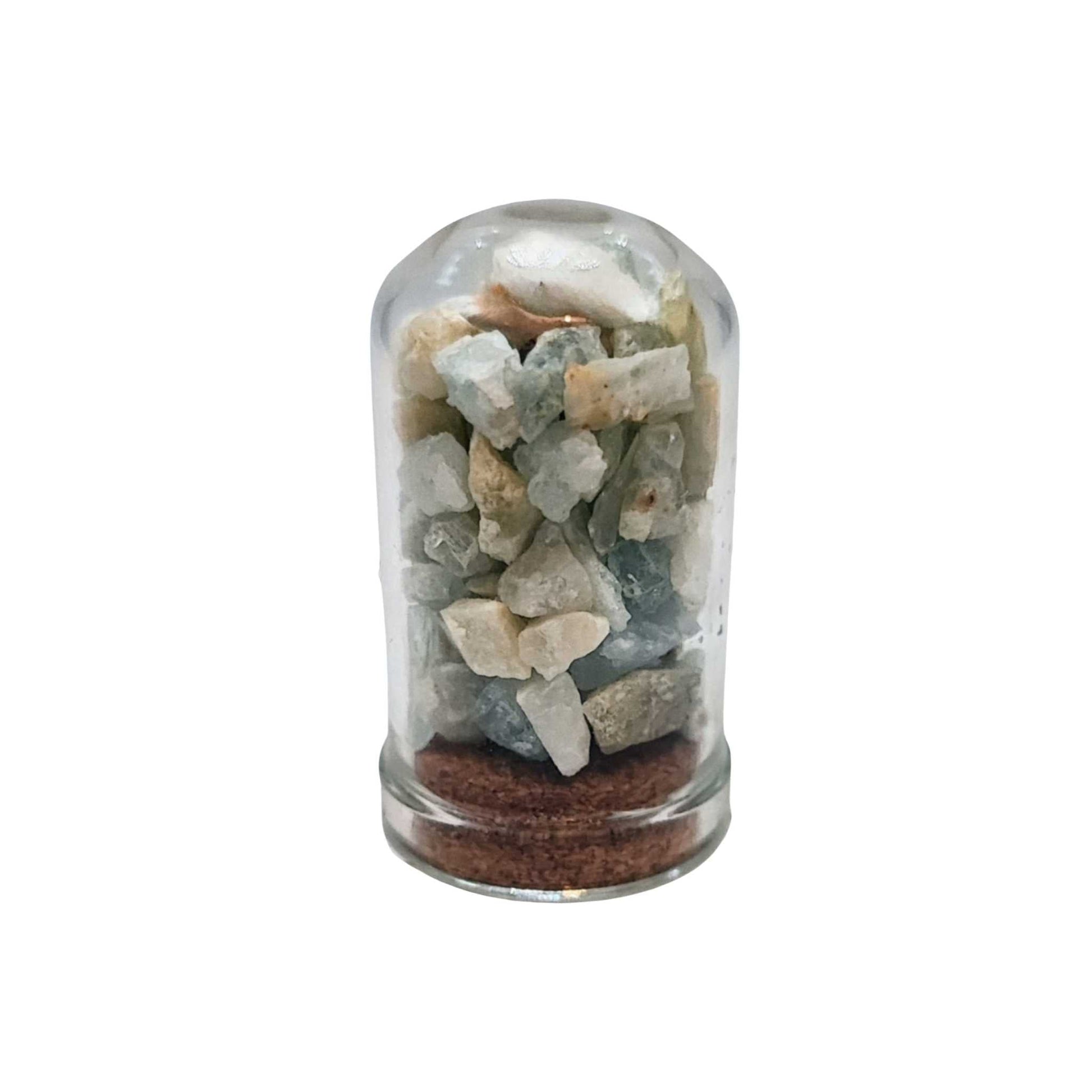 Home Decor -Small Decorative Bell -Natural Aquamarine -15ml