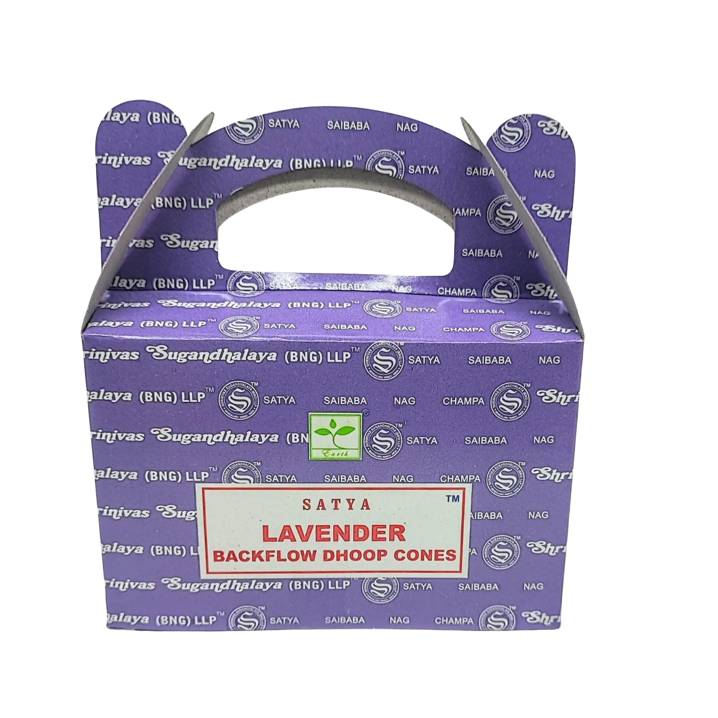 Incense - Satya - Backflow Cones - Lavender - 24 Cones