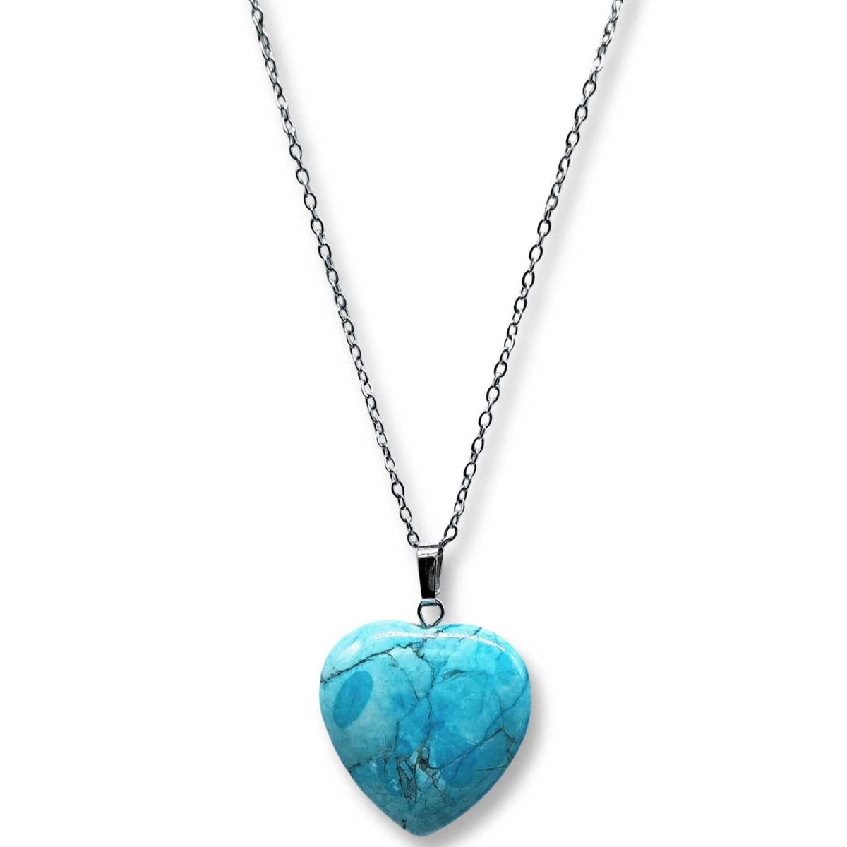 Necklace - Heart Shaped - Turquoise - Cayve's Mystic Nature Wholesale