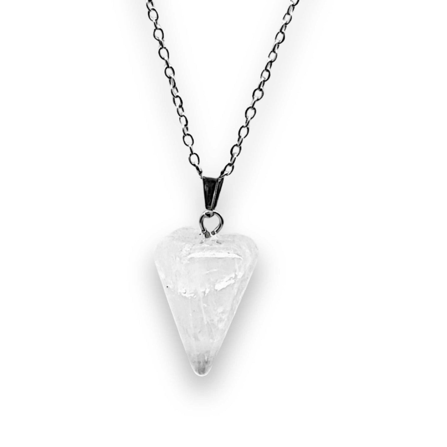 Necklace - Mini Cone - Crystal Quartz