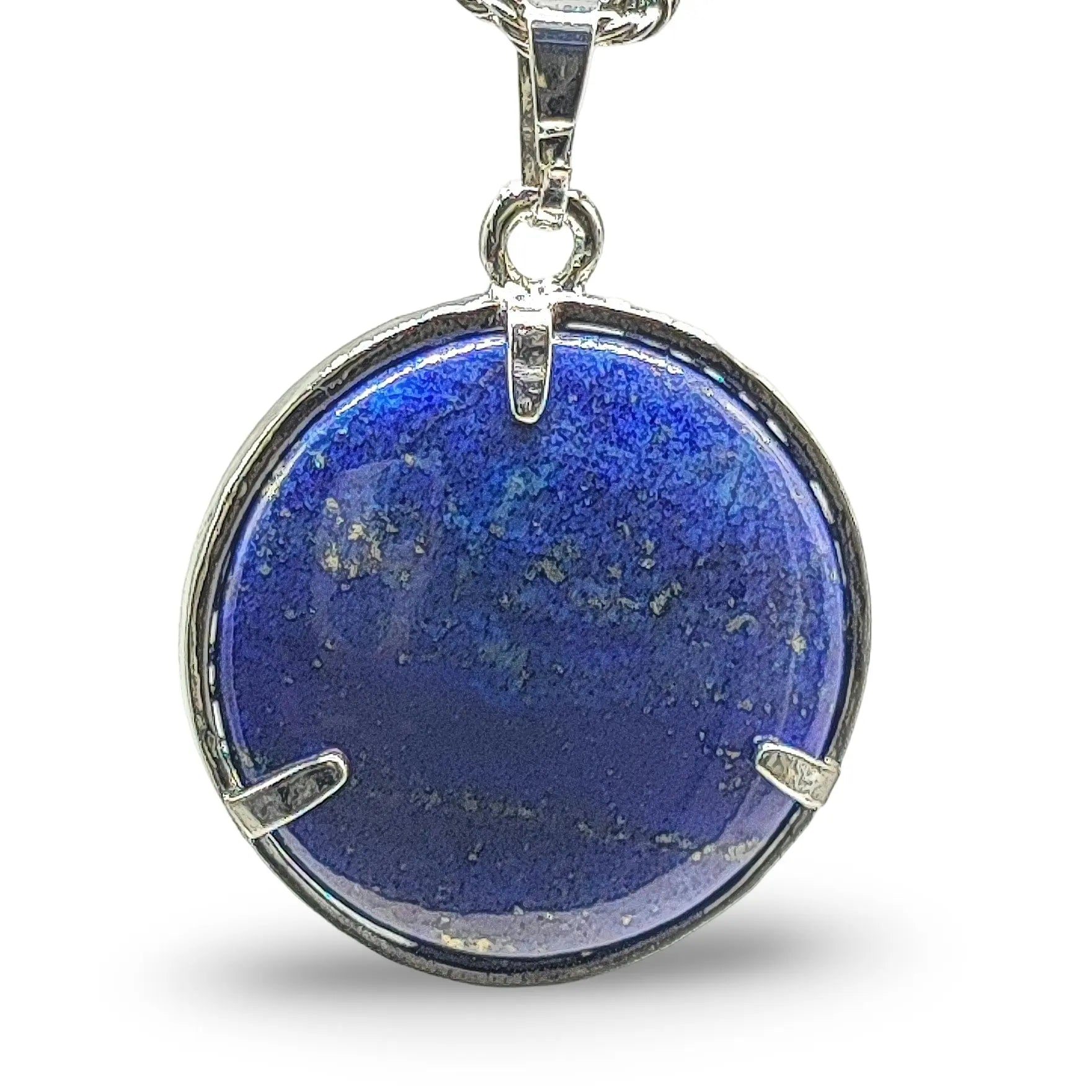 Necklace - Flat Round with Tree of Life - Lapis Lazuli