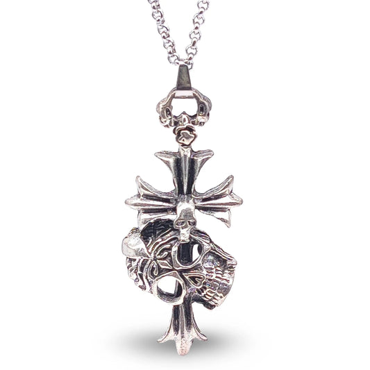 Necklace -Stainless Steel Skull