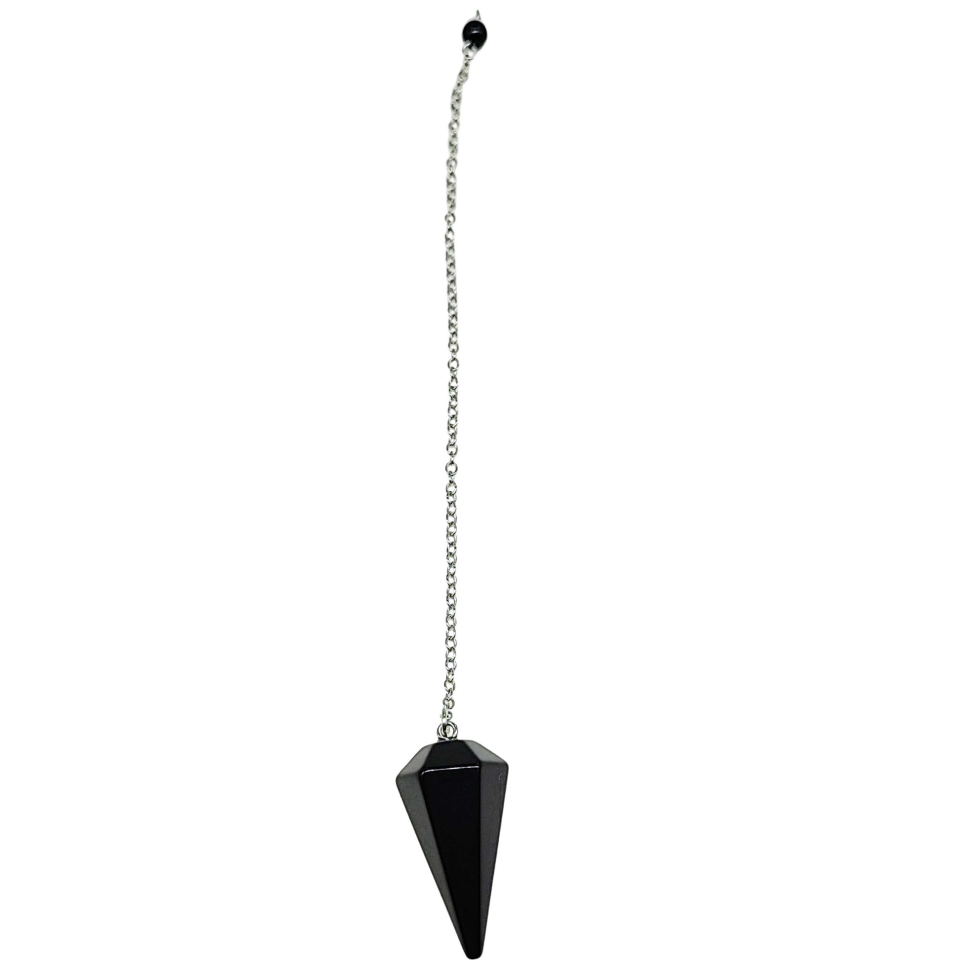 Pendulum - Cone - Black Agate