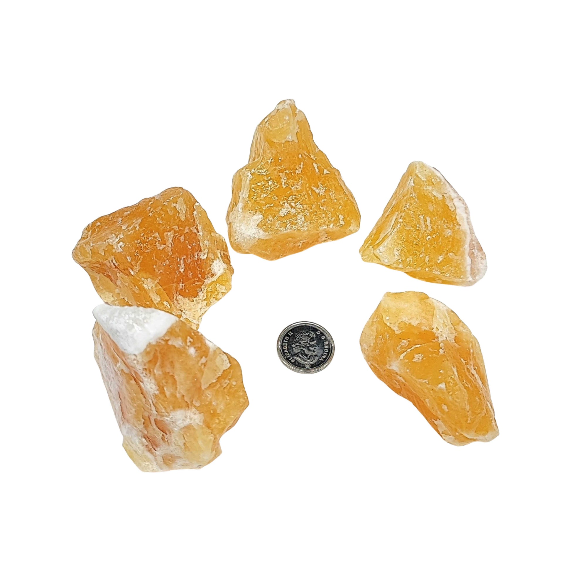 Stone -Orange Calcite -Rough -Extra Large