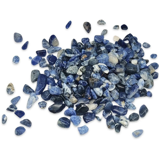 Stone - Tumbled Chips - Sodalite - 4 to 6mm 10 g