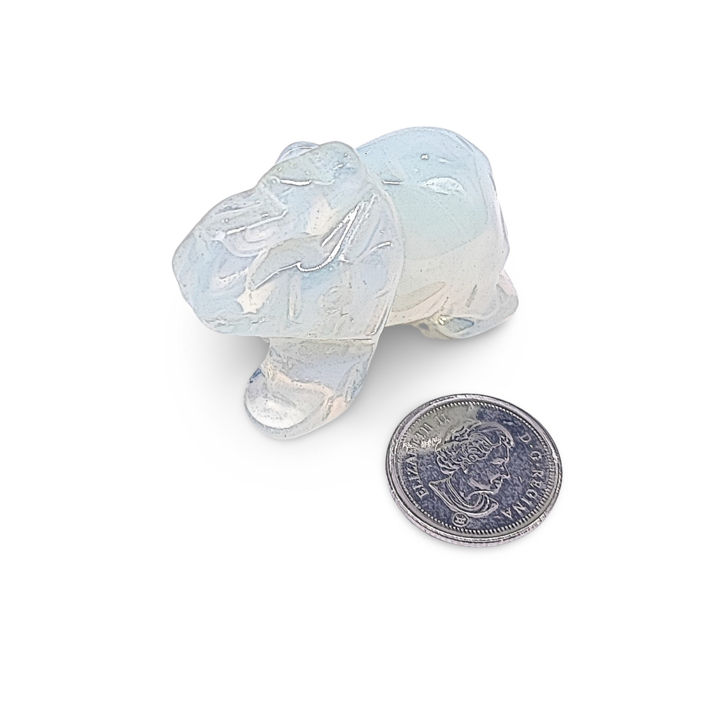 Stone - Natural Opalite - Sculpture - Elephant