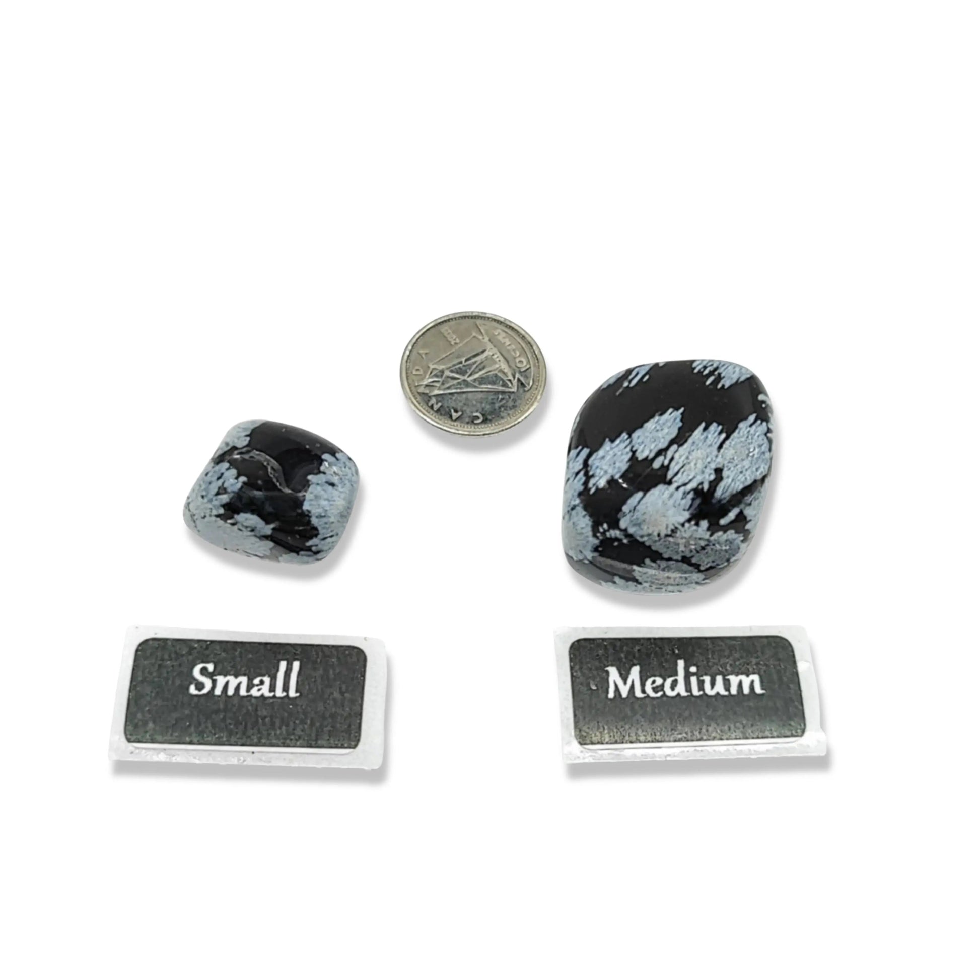 Stone -Obsidian -Snowflake -Tumbled