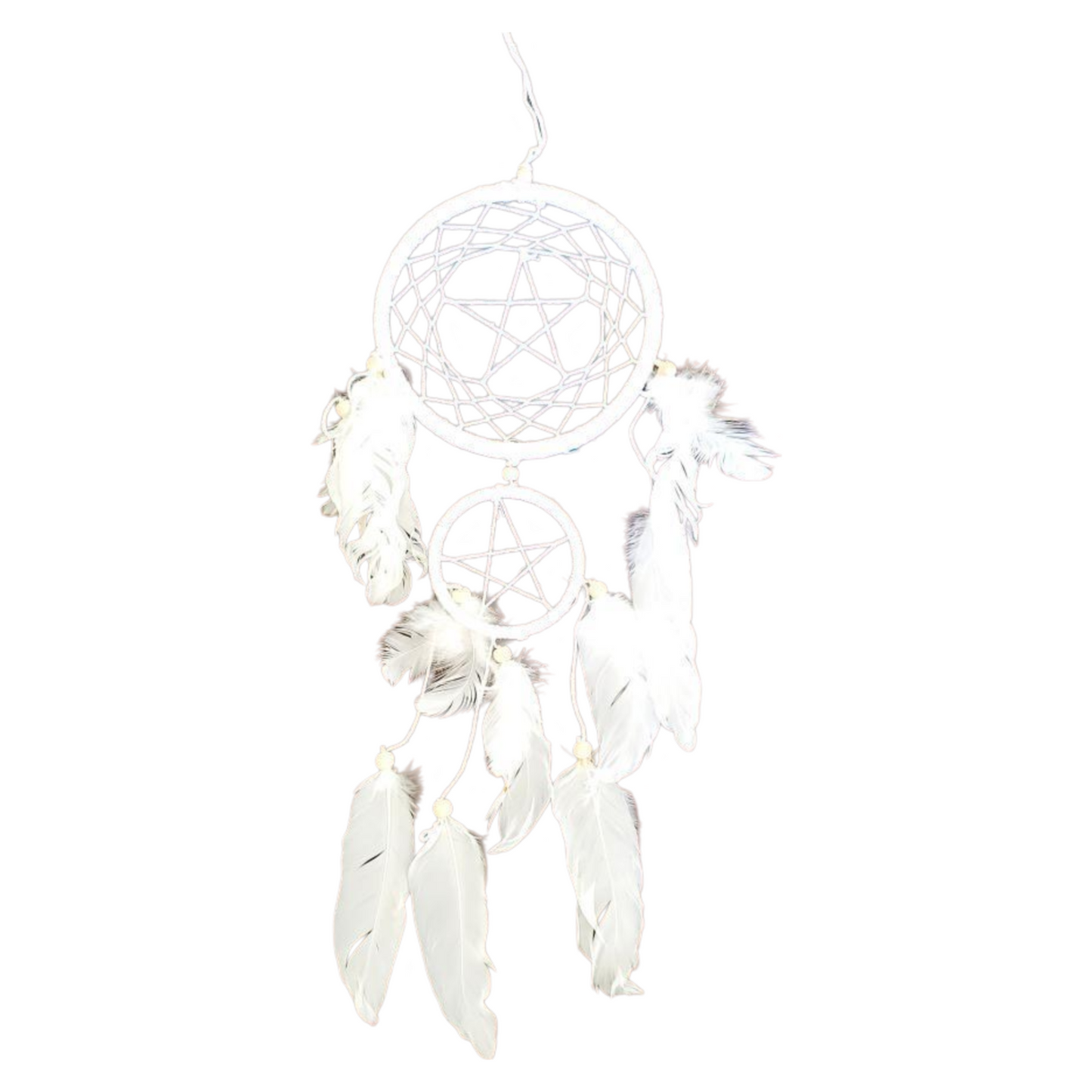 Déco Maison - Capteur de Rêves - Pentagramme 15" de Haut