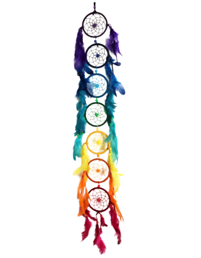 Déco Maison - Capteur de Rêves - 7 Chakras - 27"H