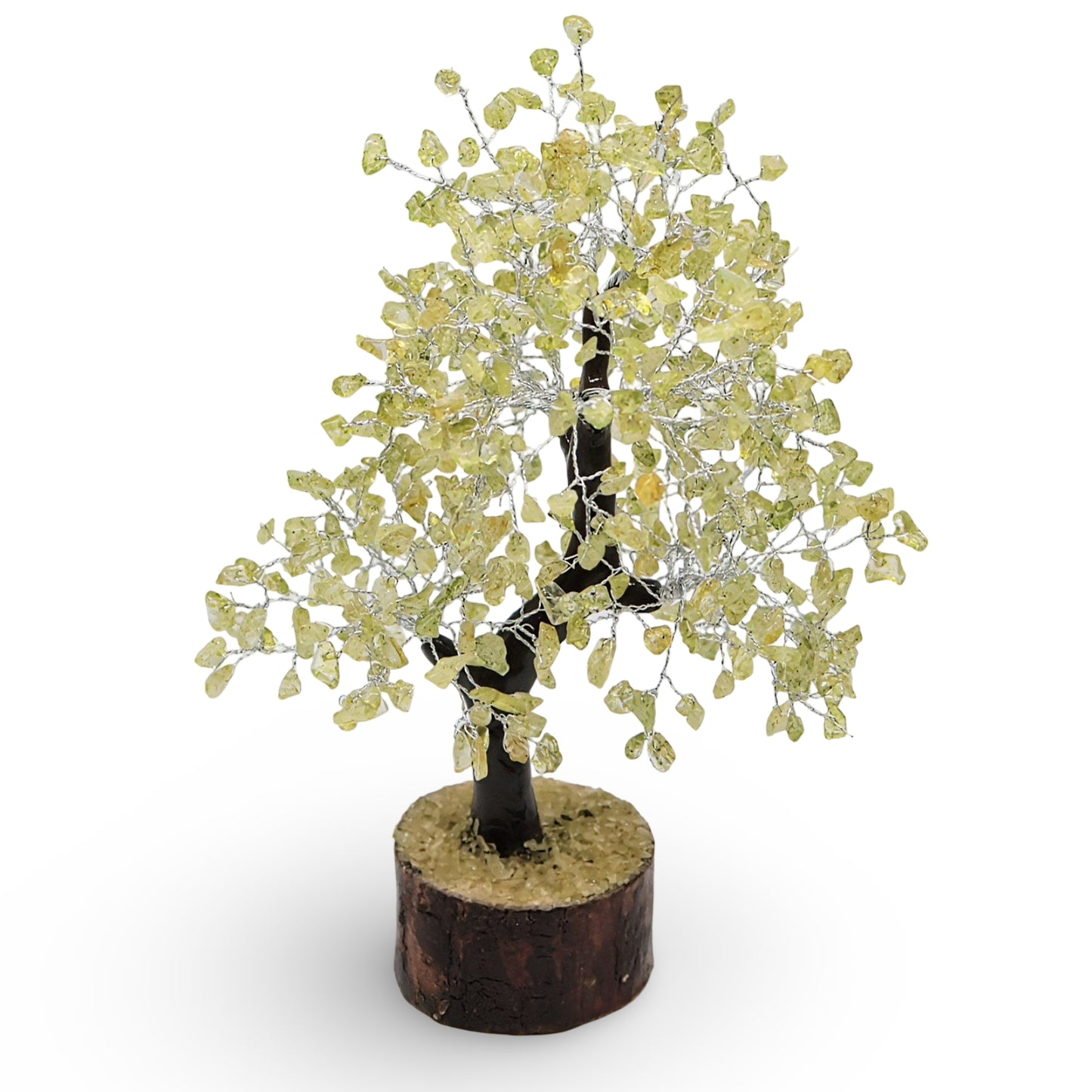 Déco Maison - Arbre de Pierre - Péridot - 10-12'' - 500 Éclats de Pierres