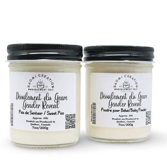 Scented Candles - Gender Reveal - Wood Wick
