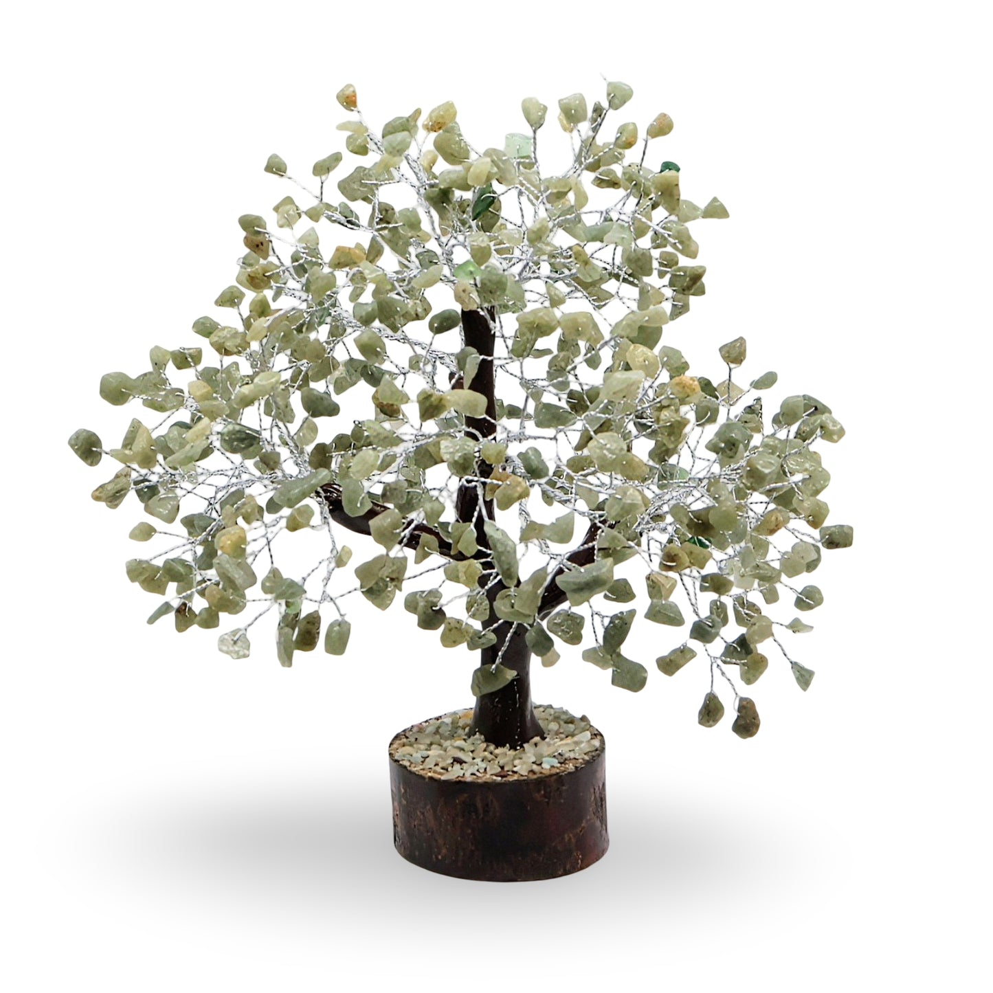 Déco Maison - Arbre à Gemmes - Aventurine Verte - 10.5-11" - 500 Éclats de Pierre