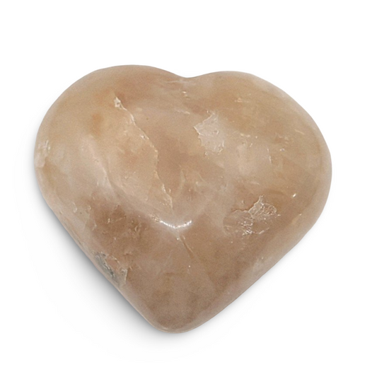 Stone - Yellow Hematoide Quartz - Heart Shape - Tumbled - Arômes et Évasions