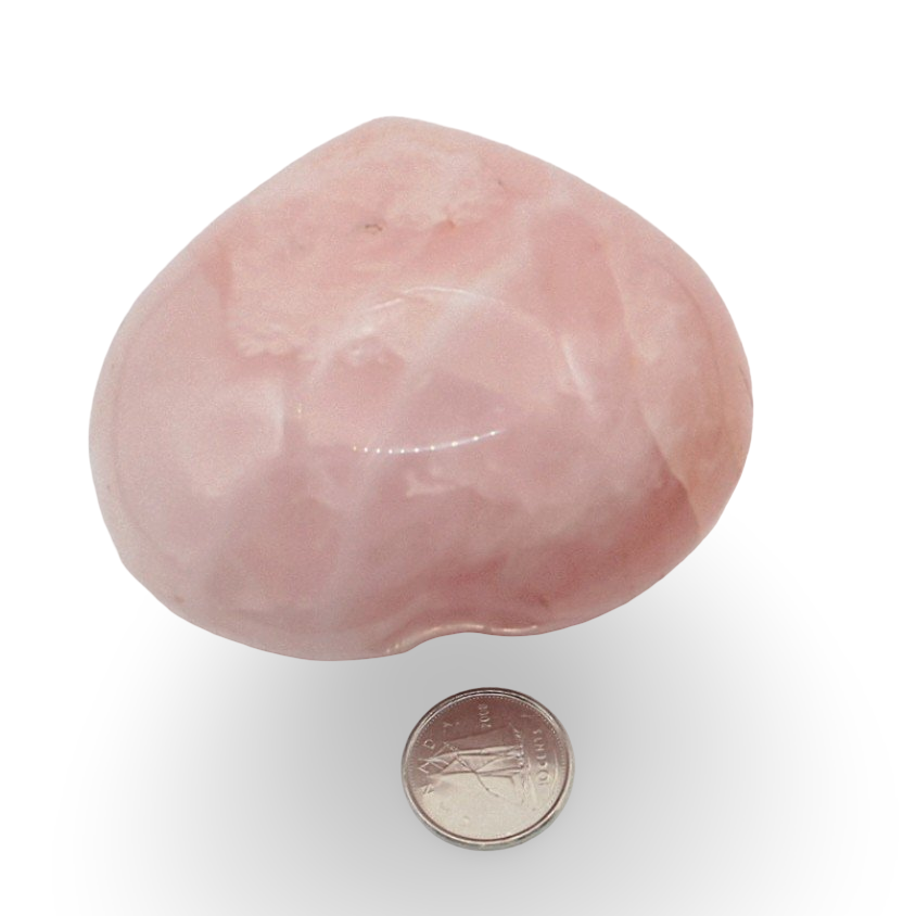 Stone - Rose Quartz - Heart Shape - Tumbled