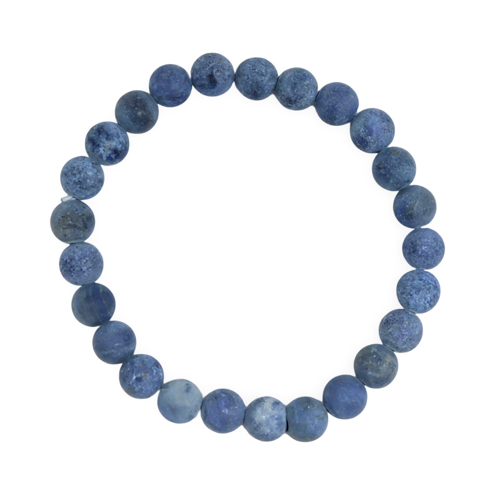 Bracelet - Lapis Lazuli - Frosted - 8mm