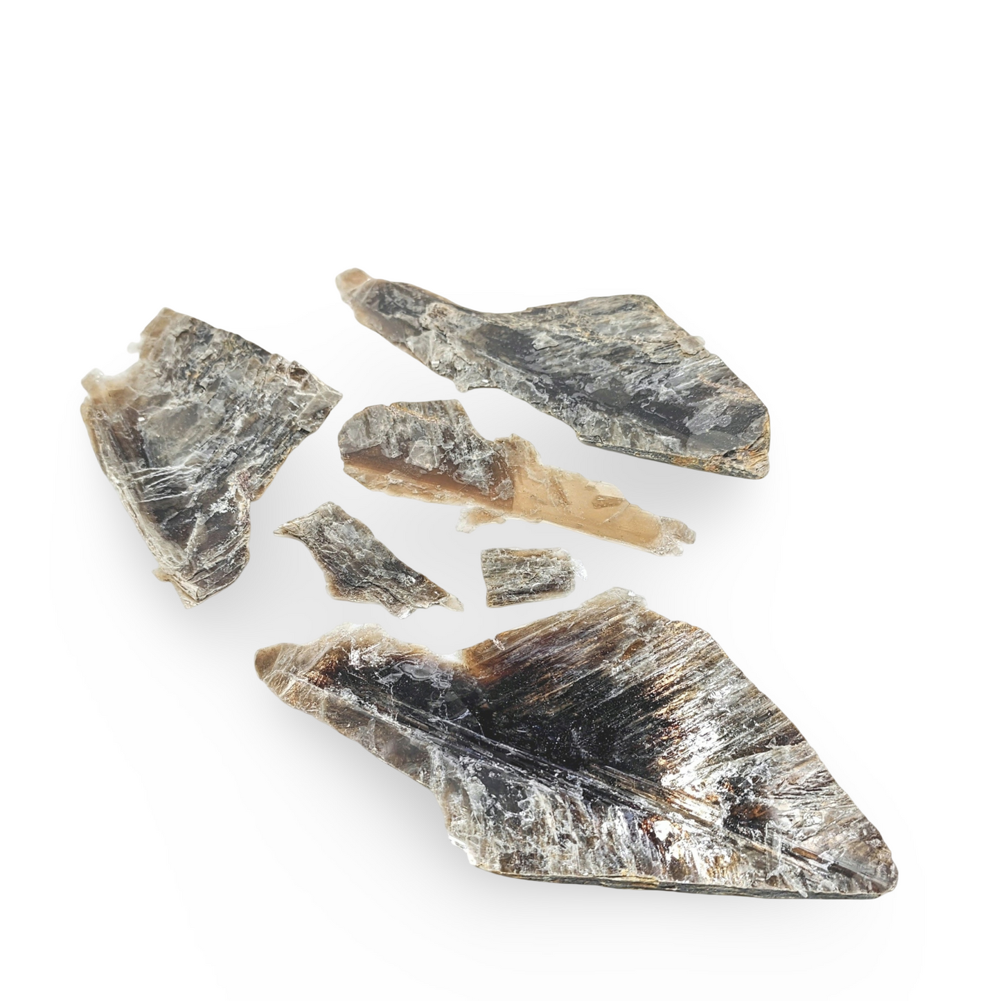 Pierre - Plaques de Muscovite (Mica) de Namibie - Brute - Vendue au poids (100 grammes)