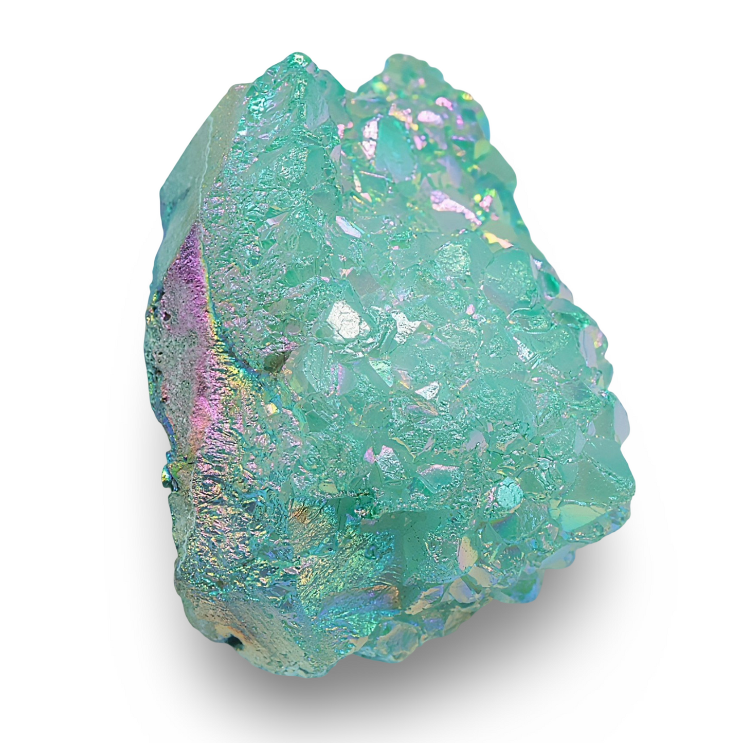 Stone - Zeolite - Aqua Aura Druse - 449g - Arômes et Évasions