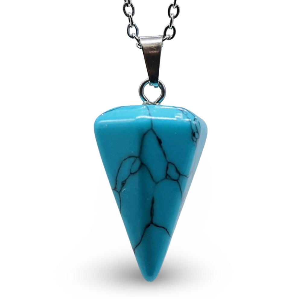 Necklace - Mini Cone - Turquoise