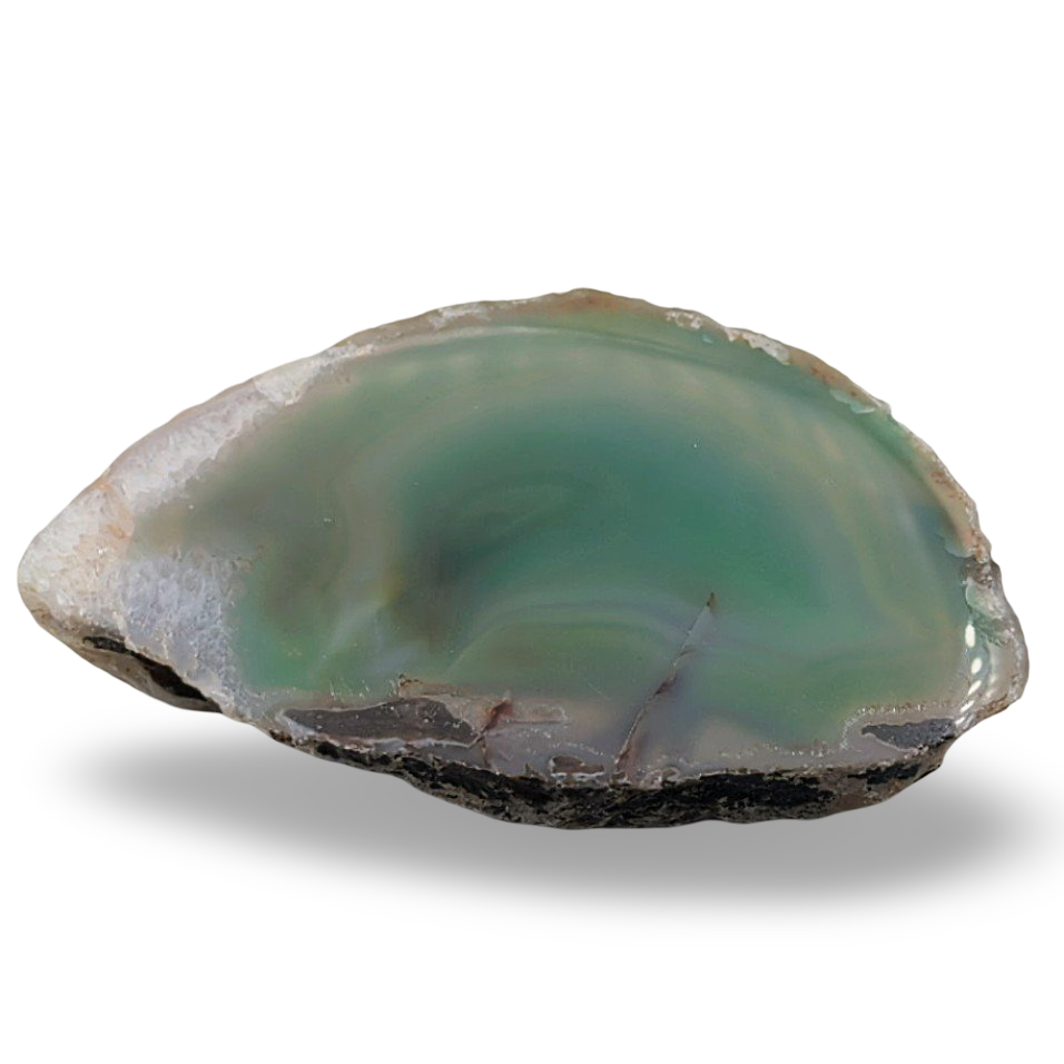 Stone - Green Agate Slice - 254g Specimen
