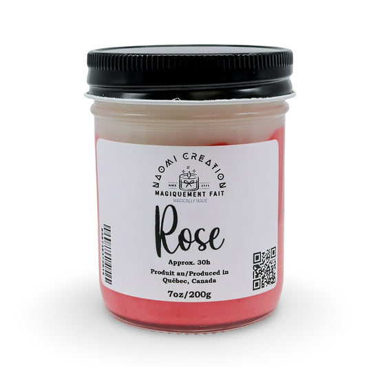 Scented Candles - Rose - Wood Wick