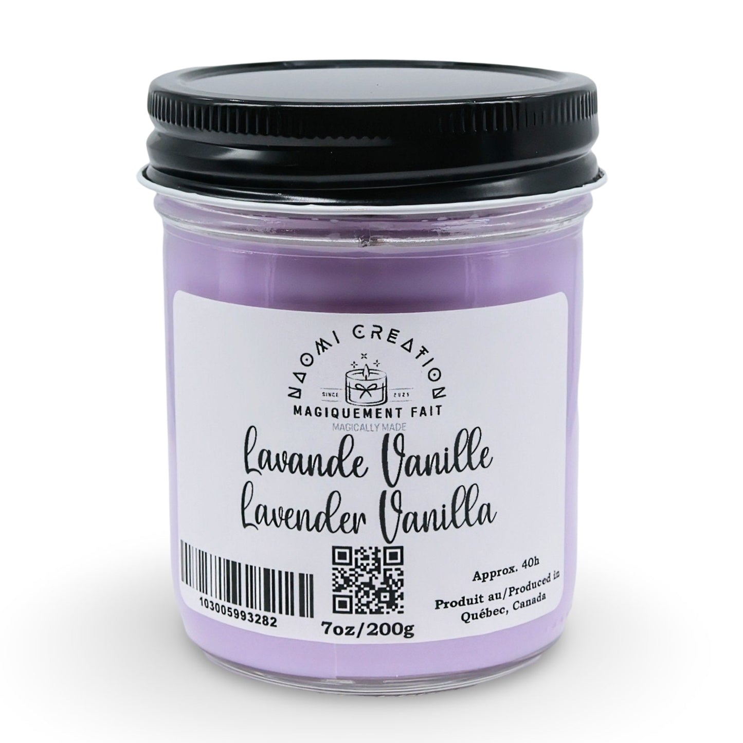 Scented Candles - Lavender Vanilla - Wood Wick