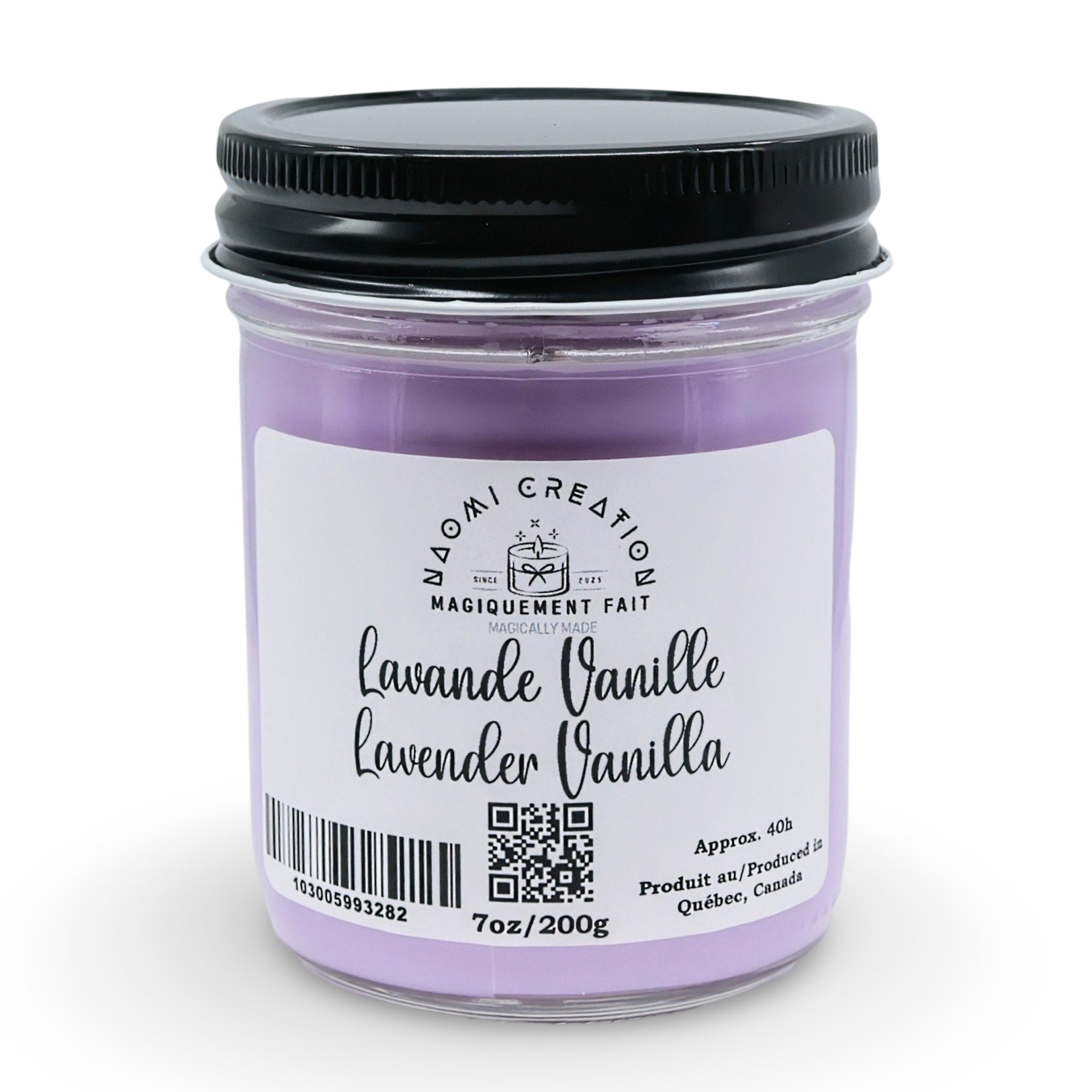 Scented Candles - Lavender Vanilla - Wood Wick