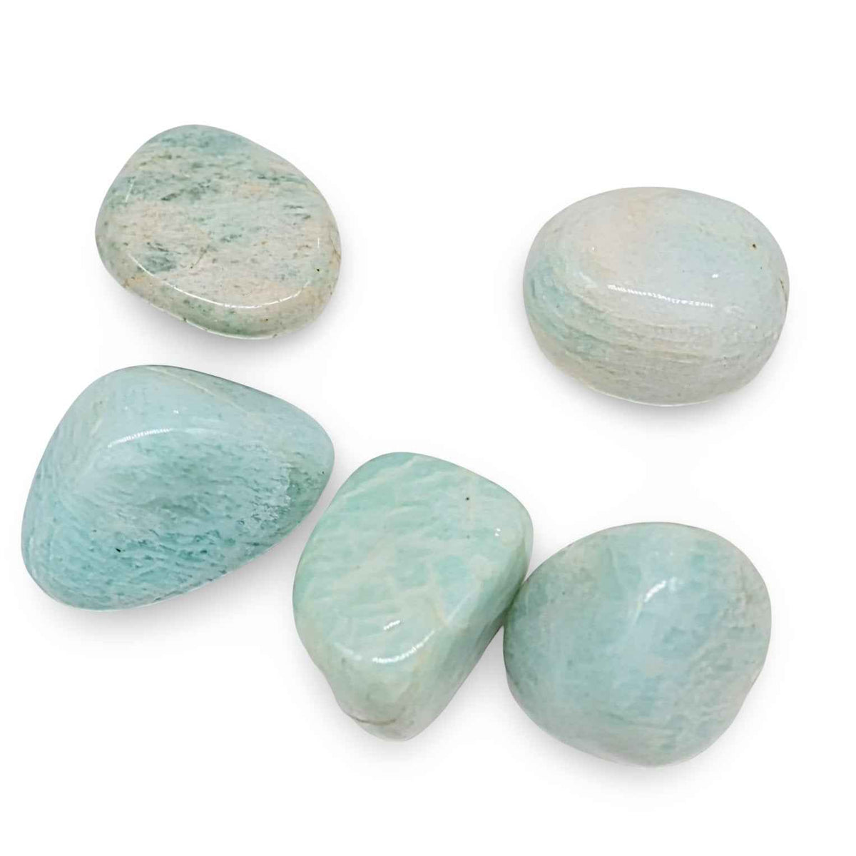 Stone - Amazonite - Tumbled - Small - Cayve's Mystic Nature Wholesale