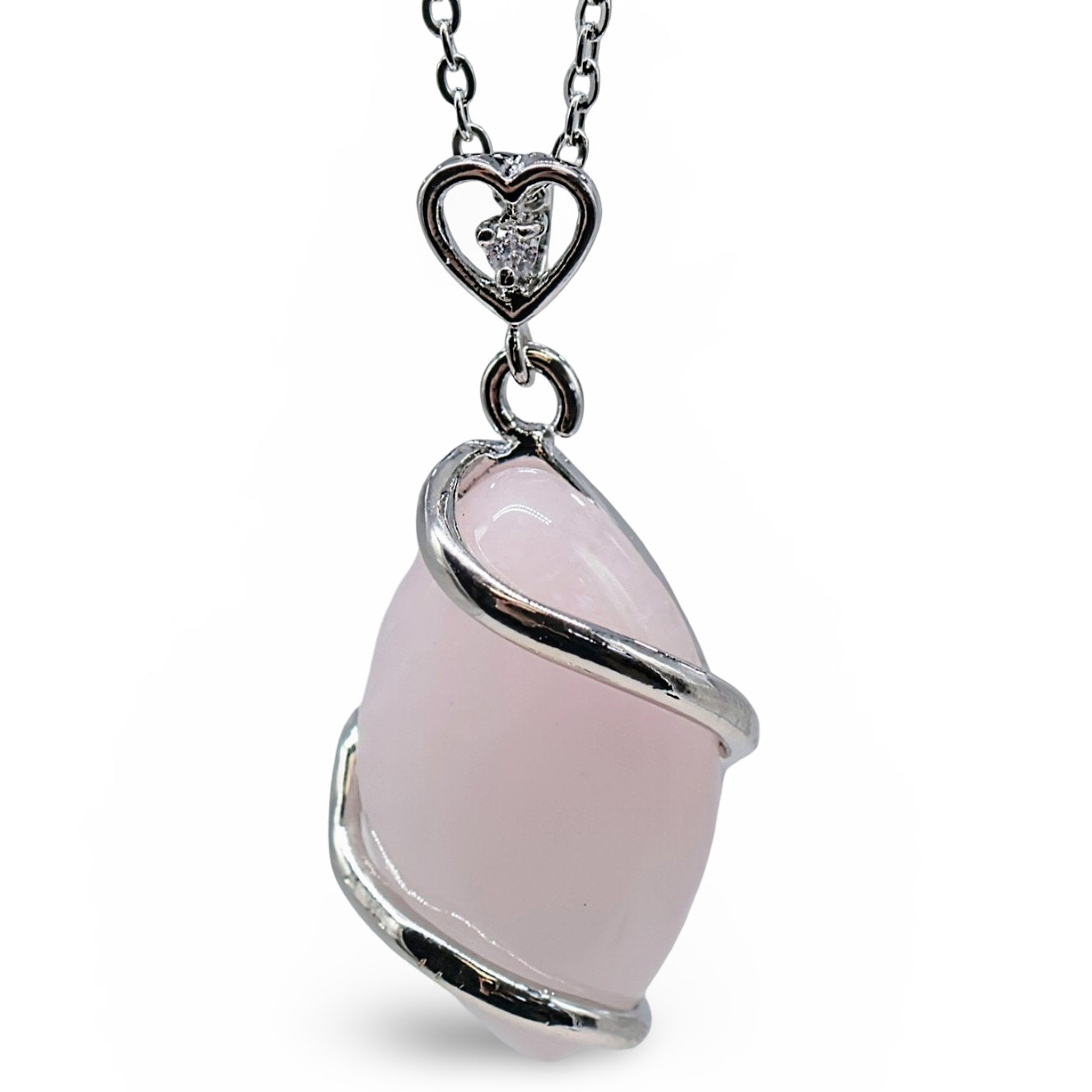 Necklace - Horse Eye - Rose Quartz