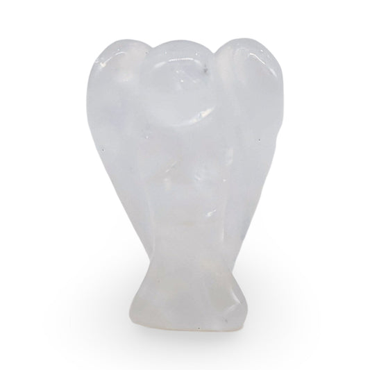 Stone - Natural Crystal Quartz - Sculpture - Angel - 1"