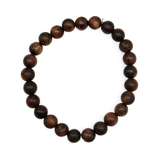 Bracelet - Natural Wood - Brown - 8mm