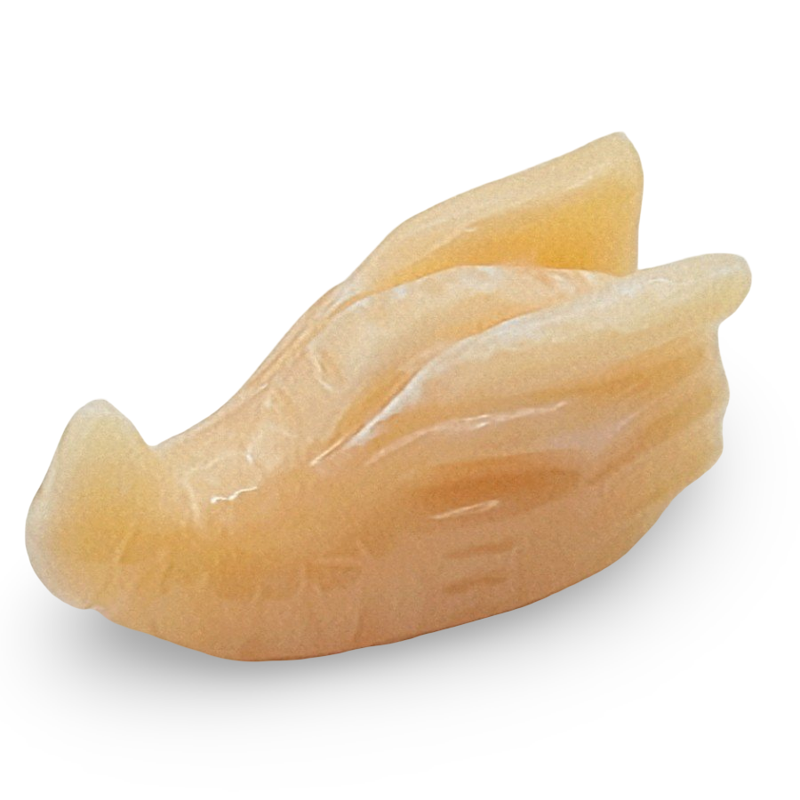 Stone - Yellow Calcite - Dragon Head Shape - Tumbled - Arômes et Évasions