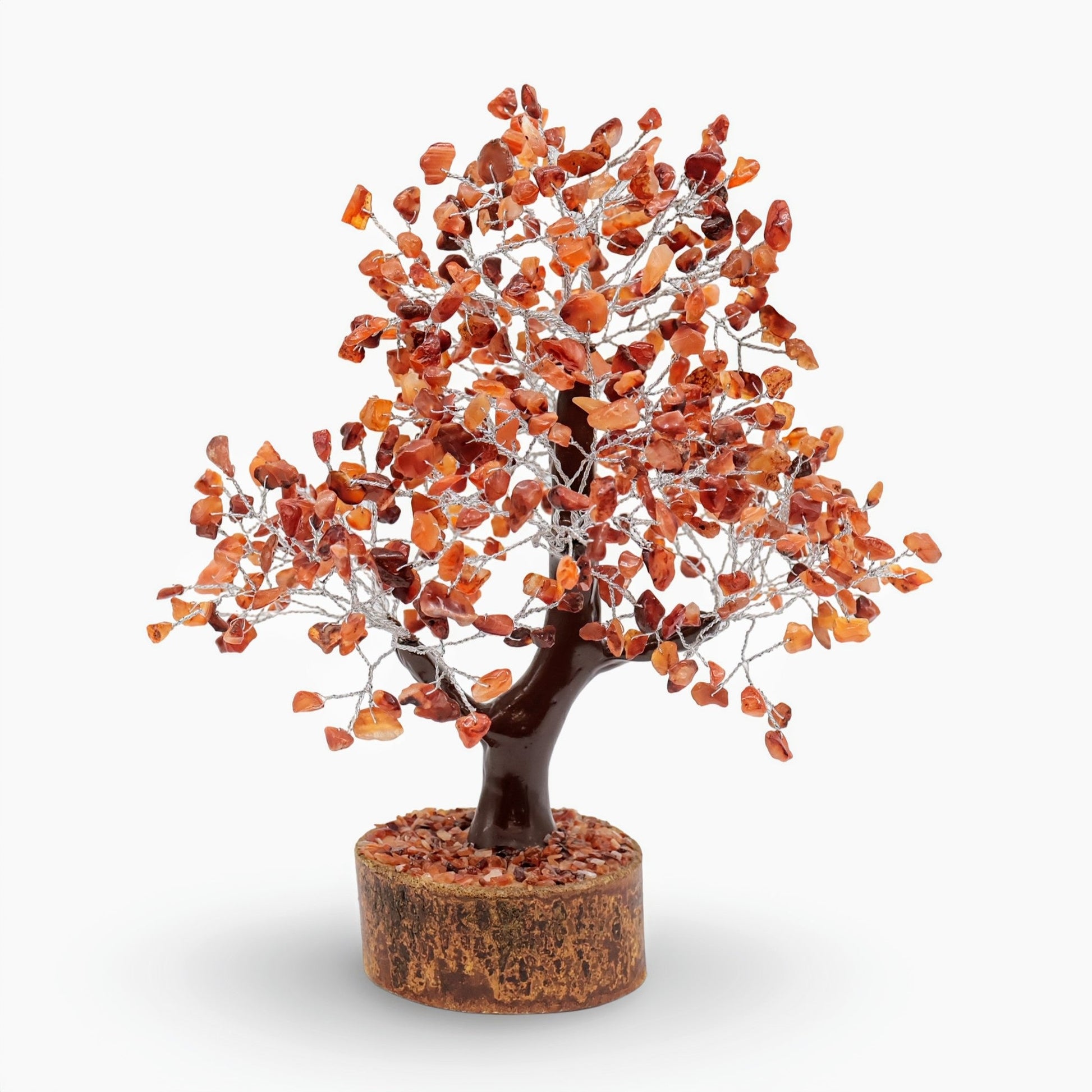 Home Decor - Gem Tree - Carnelian - 10"H - 500 Beads