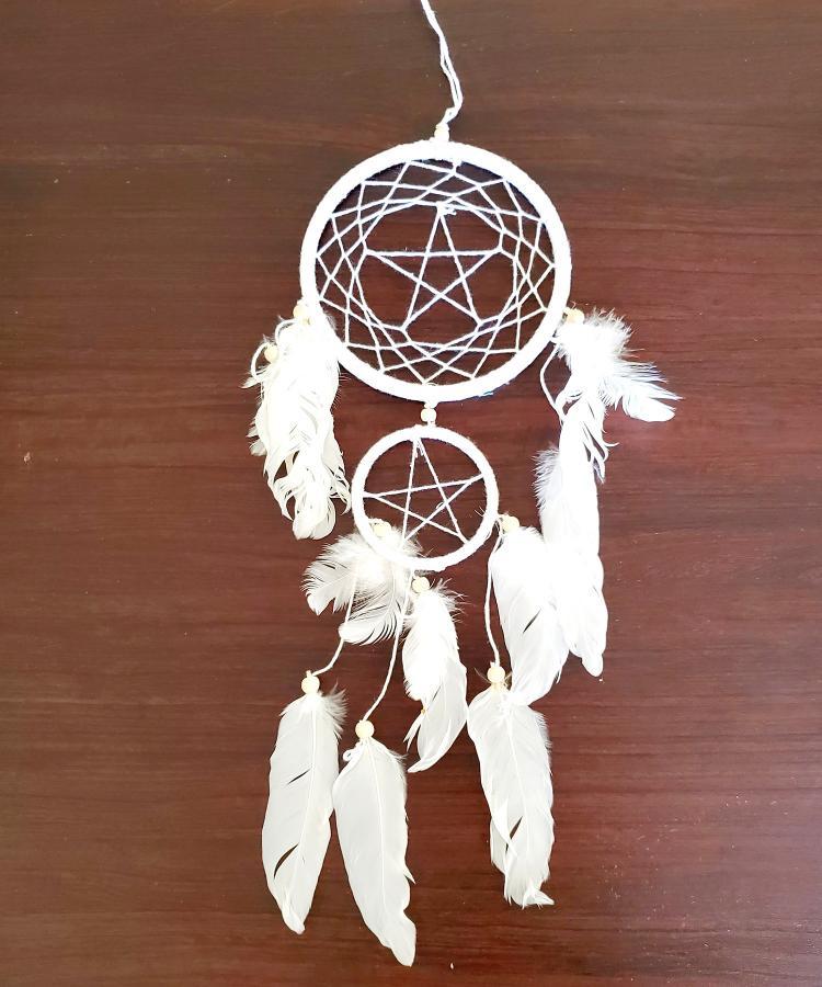 Déco Maison - Capteur de Rêves - Pentagramme 15" de Haut