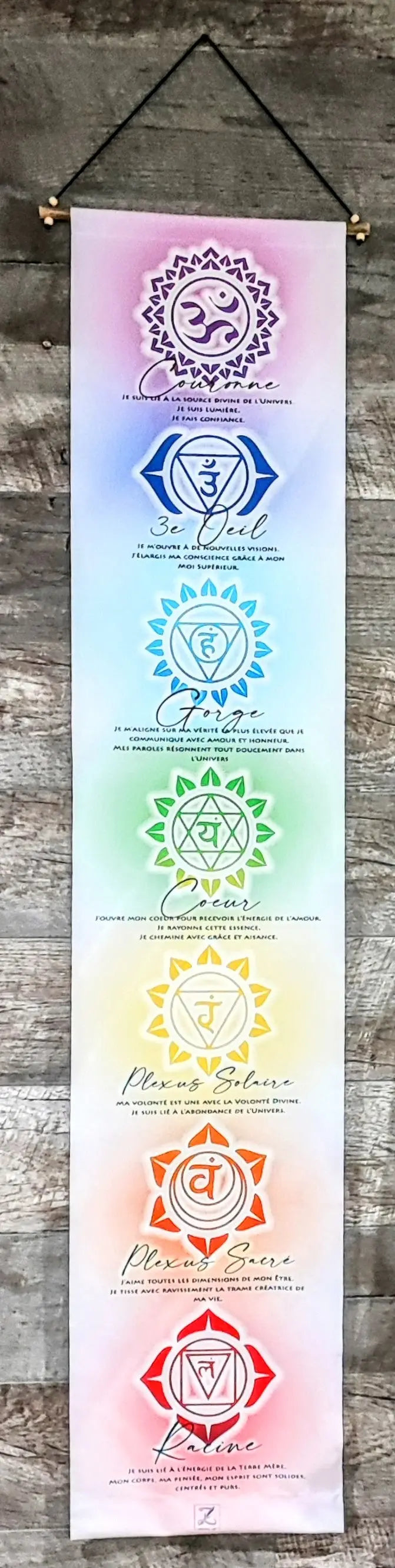Banner -Chakras -French -White -French Writing -Aromes Evasions