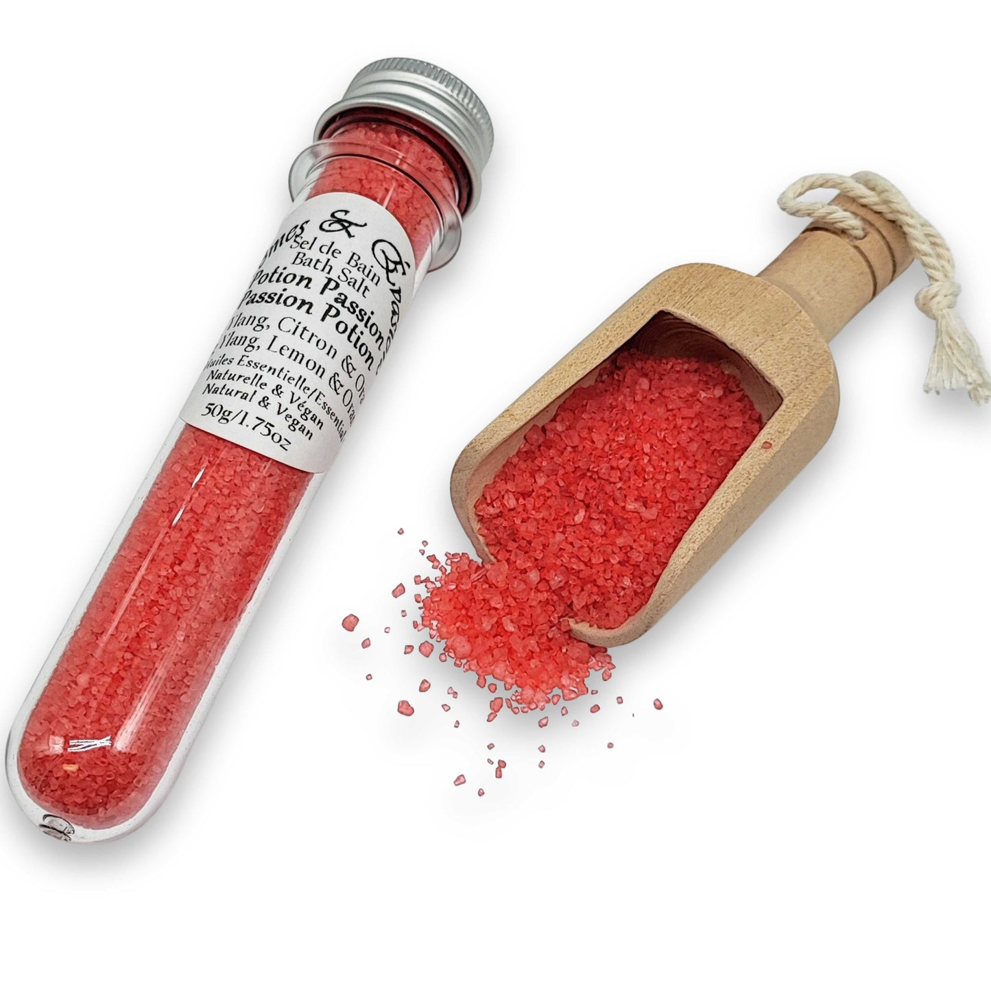 Bath Salt -Passion Potion -Ylang Ylang, Lemon & Orange Essential Oil 50g 1.75oz