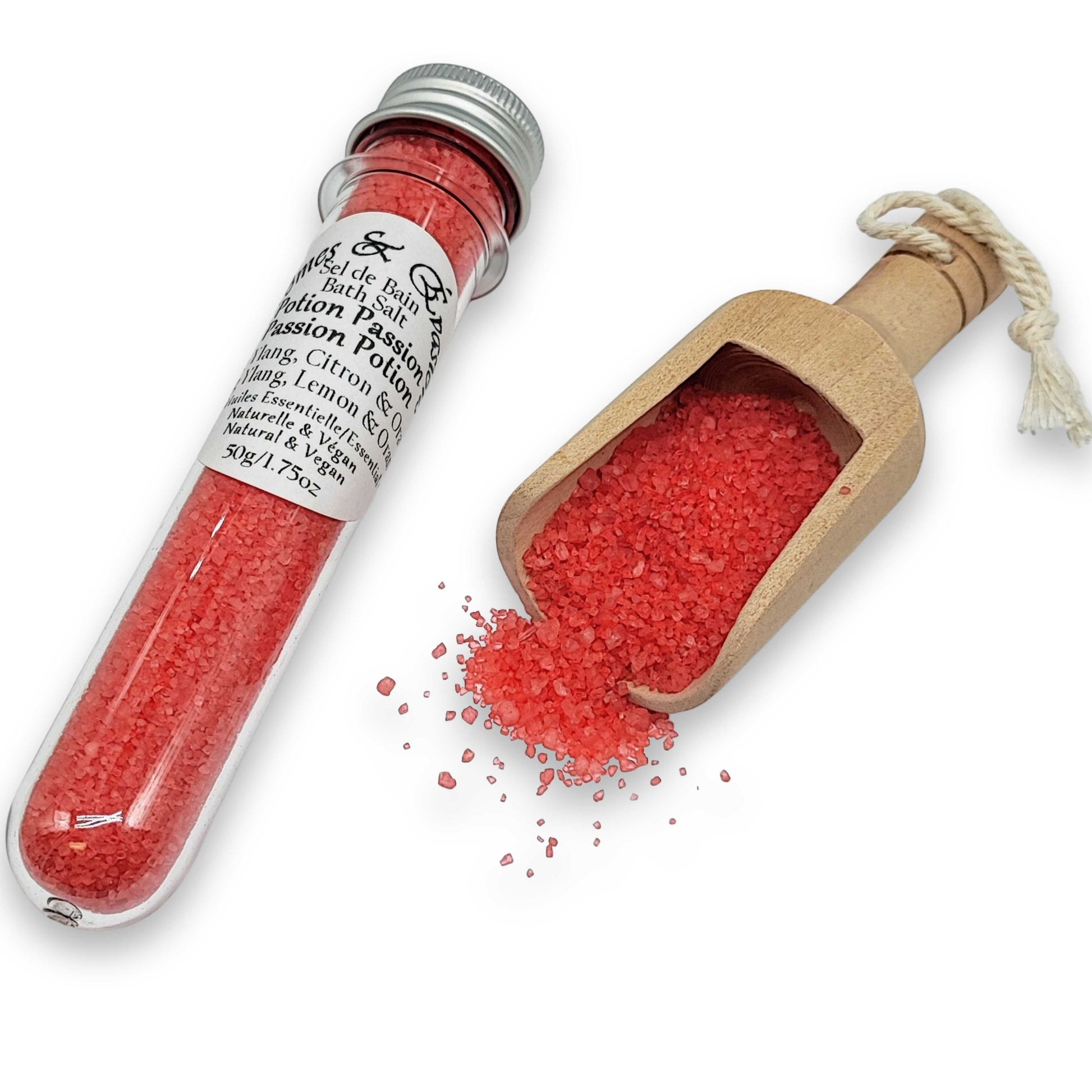 Bath Salt -Passion Potion -Ylang Ylang, Lemon & Orange Essential Oil 50g 1.75oz