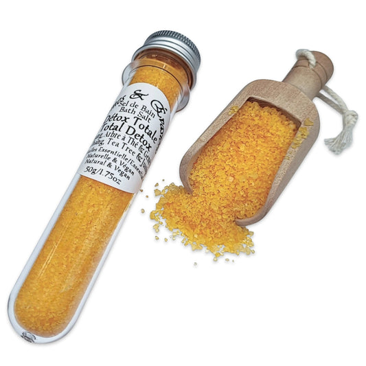 Bath Salt -Total Detox Potion -May Chang, Tea Tree & Juniper Essential Oils 50g 1.75oz