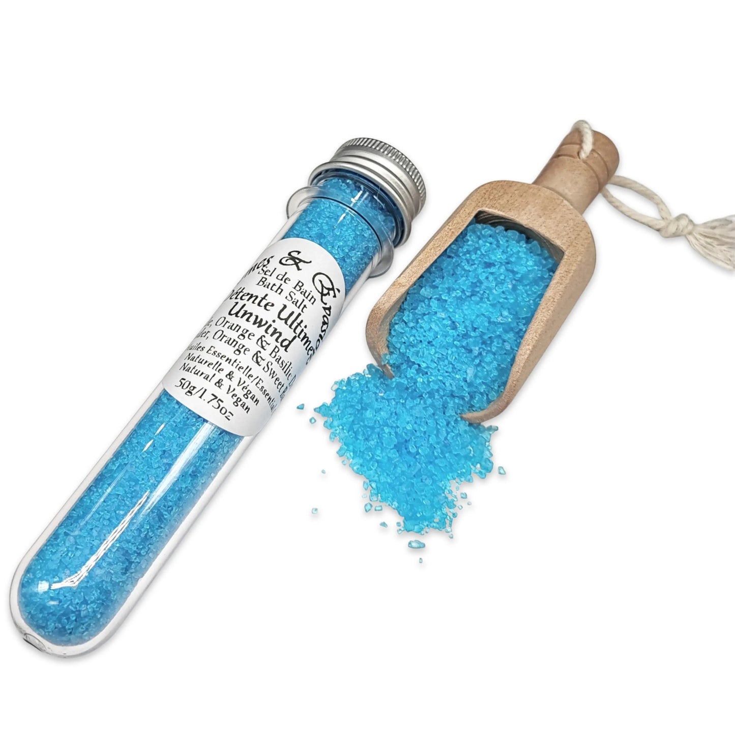 Bath Salt -Unwind Potion -Lavender, Orange & Sweet Basil Essential Oils