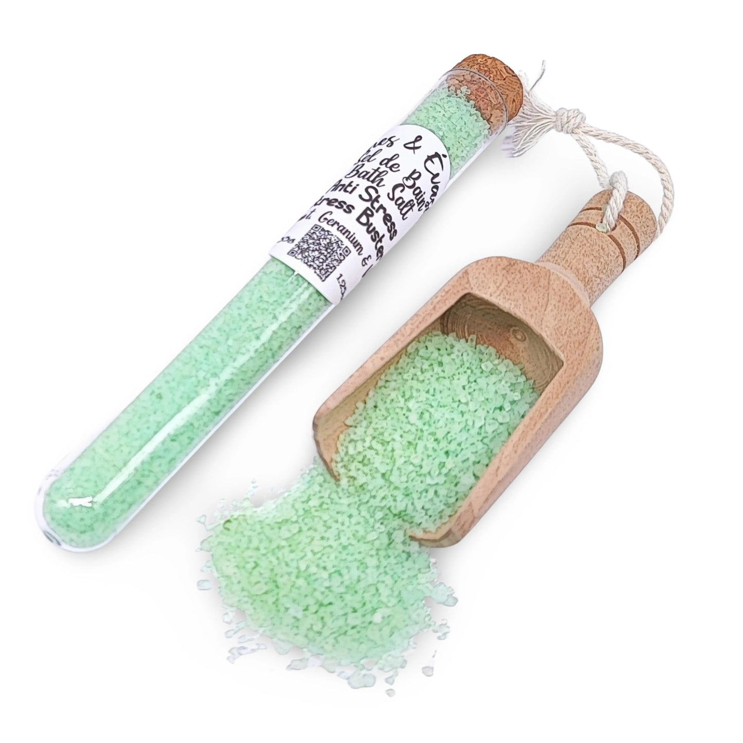 Bath Salt -Stress Buster Potion -Bergamot, Geranium & Vetiver Essential Oils 35g 1.25oz