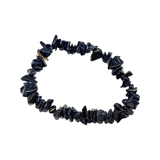 Bracelet -Blue Goldstone -Chips