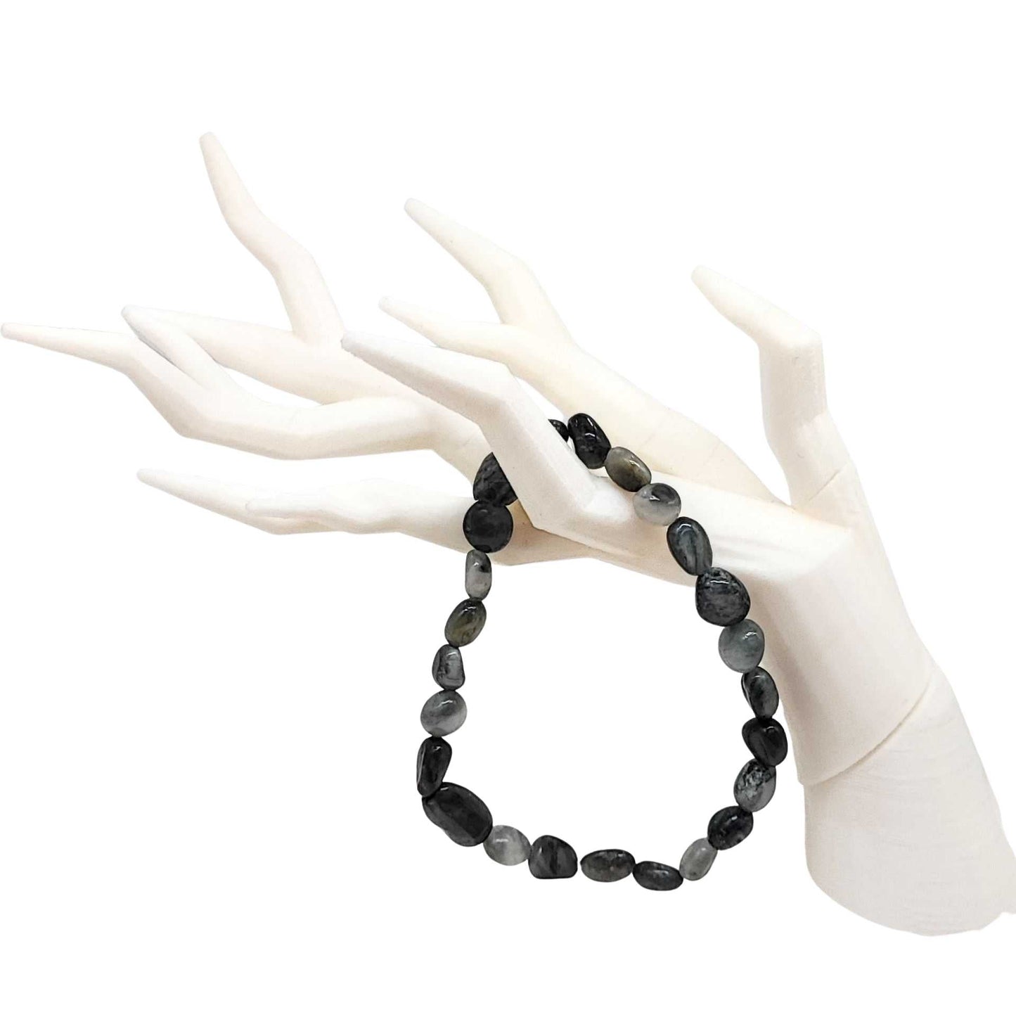 Bracelet -Blue Tiger Eye -Small Natural Shape Stones