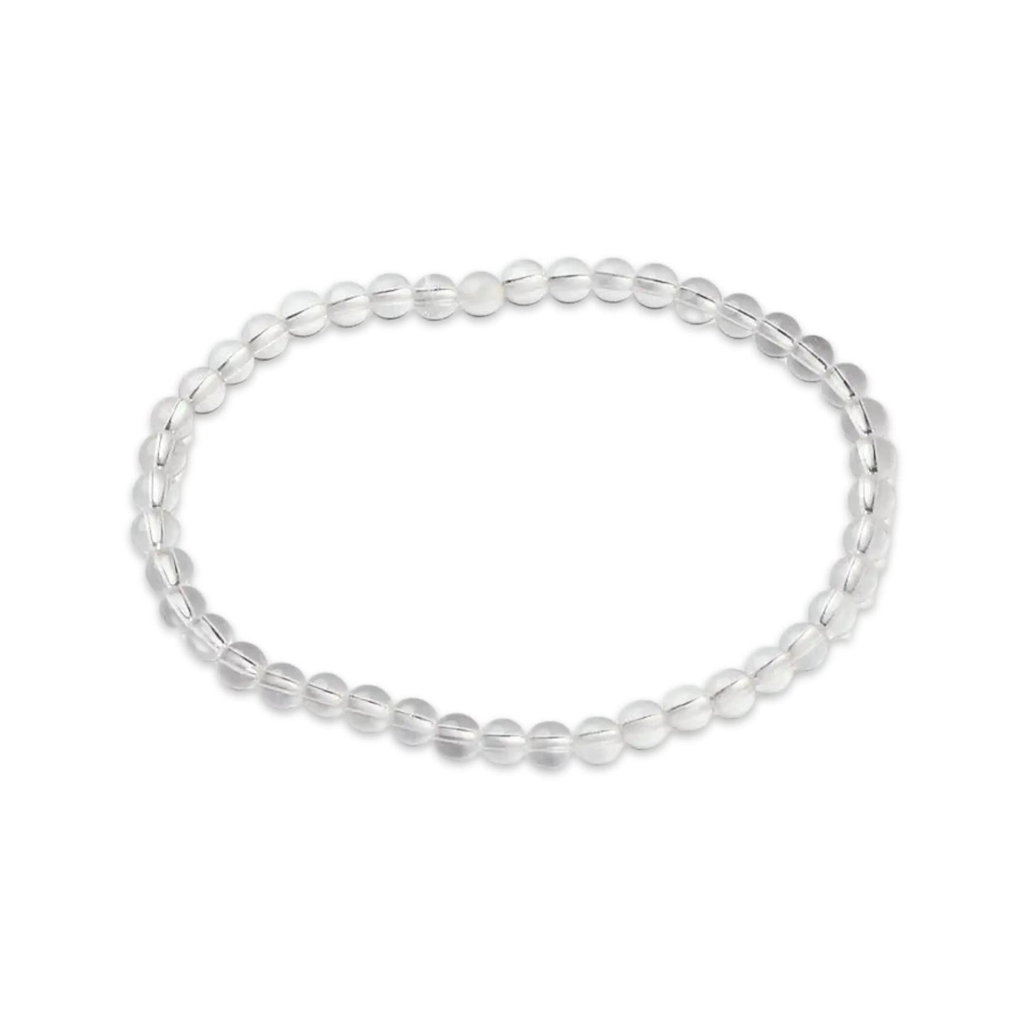 Bracelet -Crystal Quartz -4mm