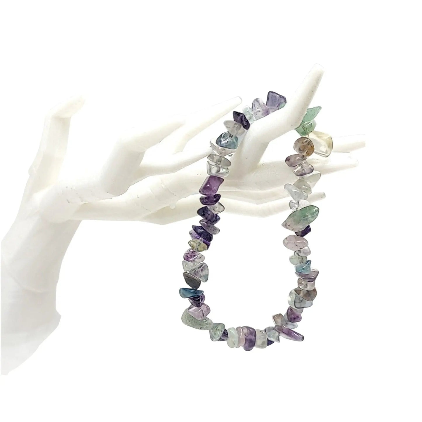 Bracelet -Rainbow Fluorite -Chips