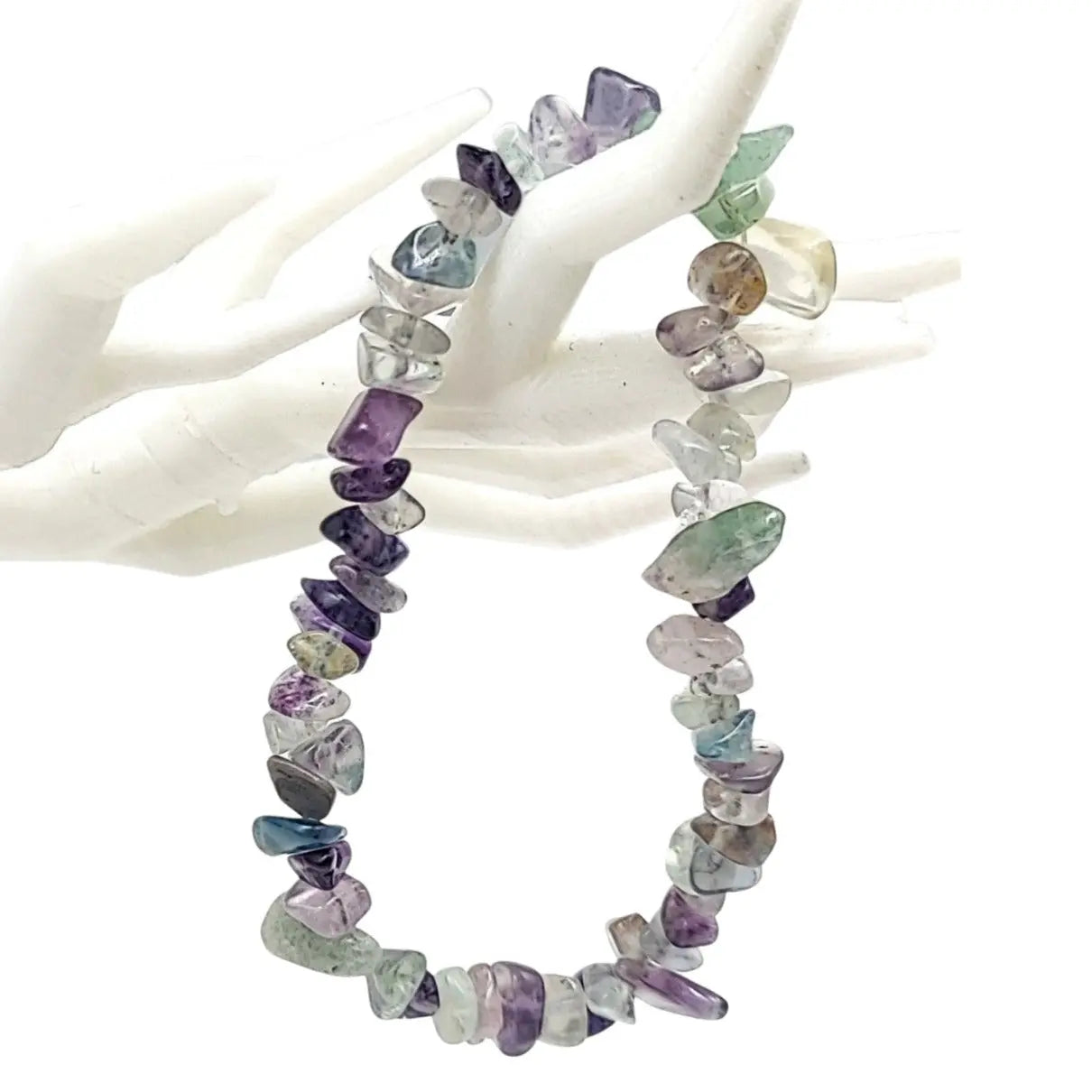 Bracelet -Rainbow Fluorite -Chips