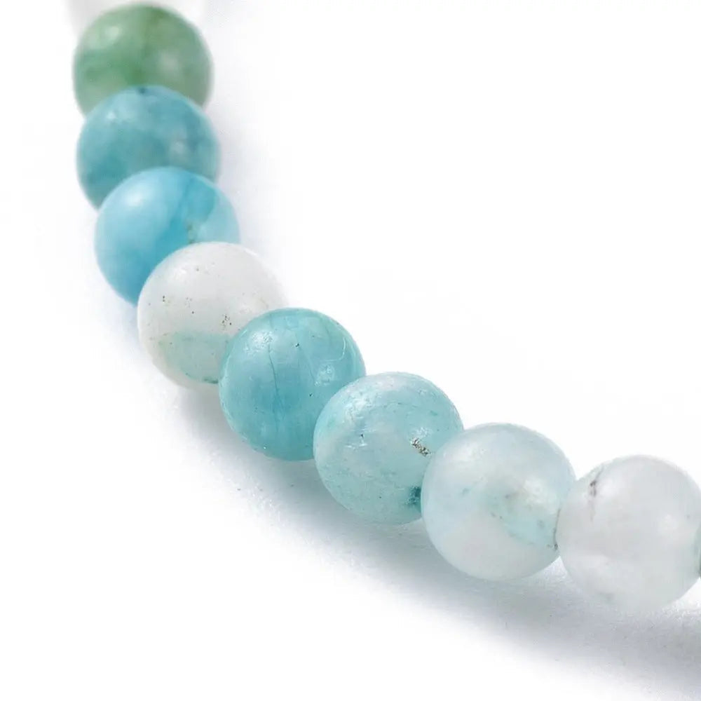 Bracelet -Hemimorphite with Hematite -2mm -2mm -Aromes Evasions