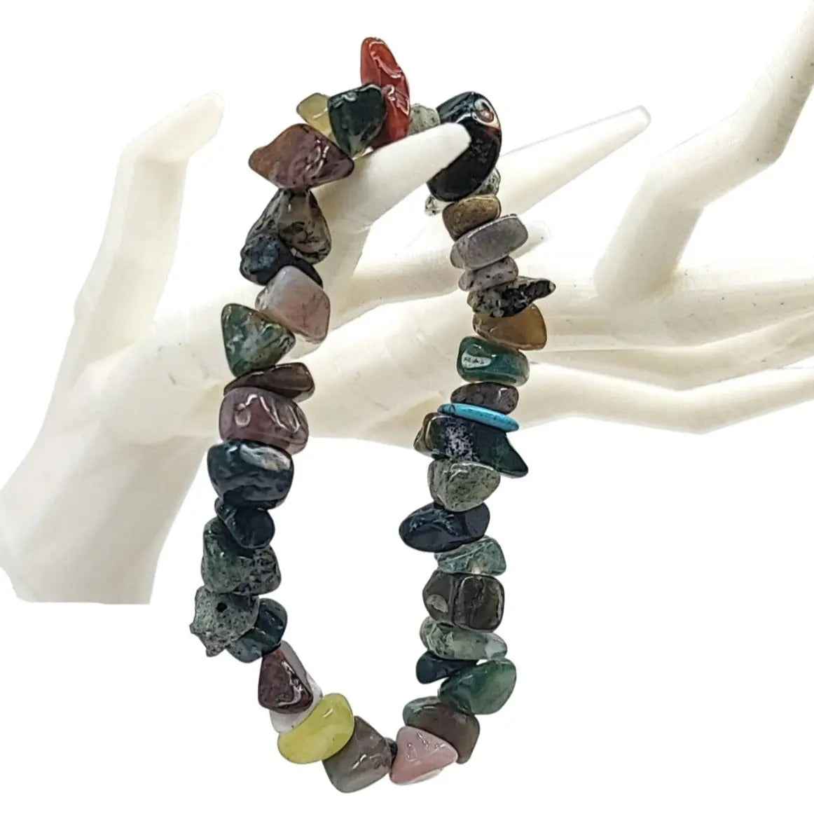 Bracelet -Indian Agate -Chips - Cayve's Mystic Nature Wholesale