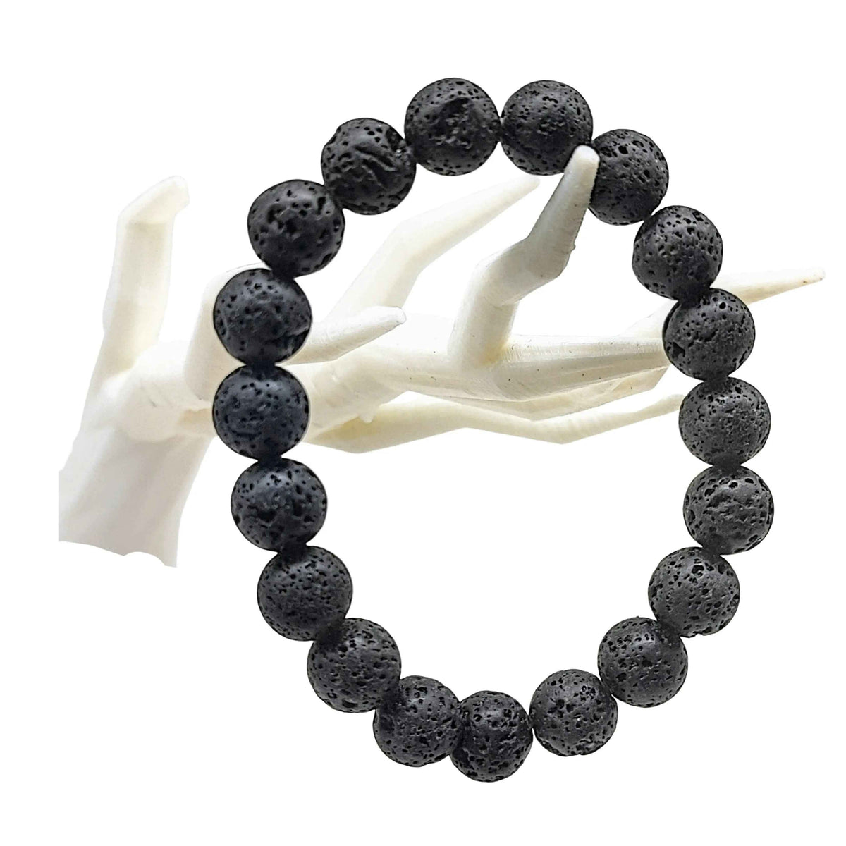 Bracelet -Lava Rock -10mm - Cayve's Mystic Nature Wholesale