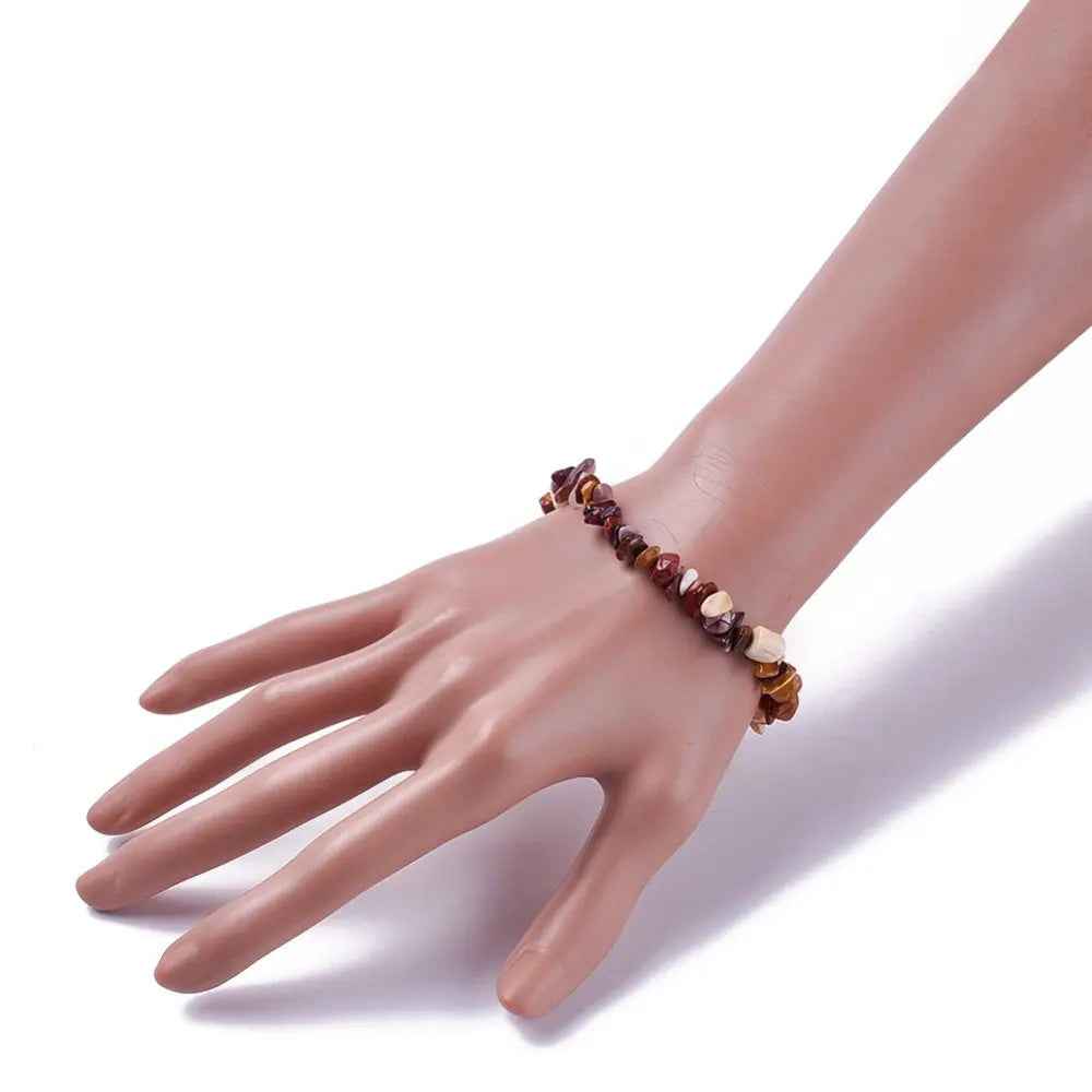Bracelet -Mookaite -Chips - Cayve's Mystic Nature Wholesale